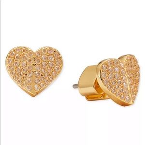 NWT ♠️ Kate Spade Pave Heart Stud Earrings